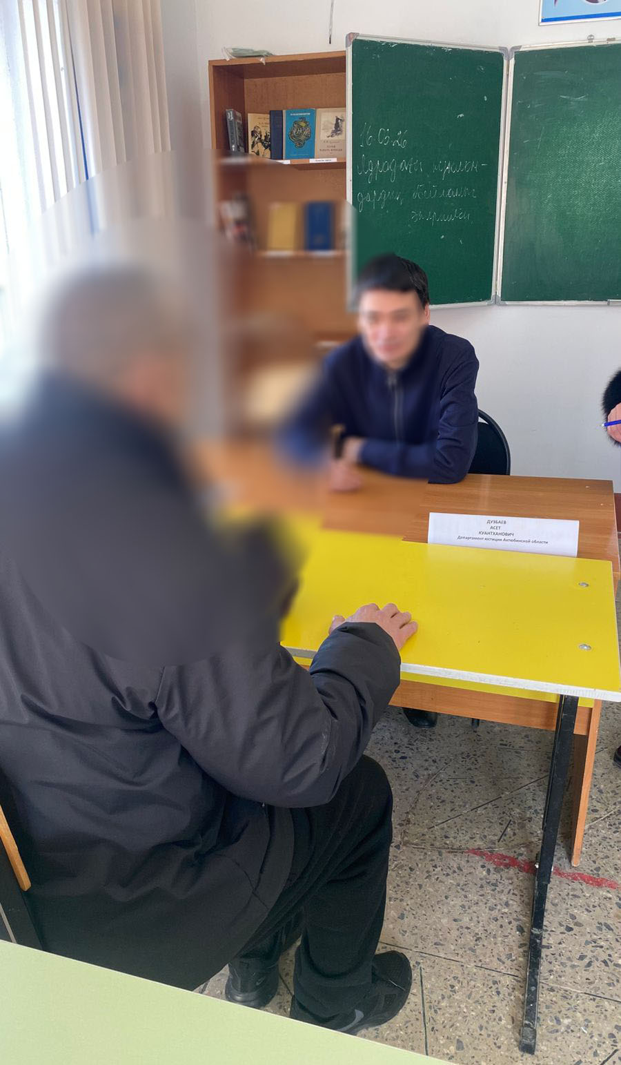 18.03.2026 жылы халықты тегін заң көмегімен қамтамасыз ету, құқықтық сауаттылығын арттыру мақсатында Әділет департаменті заң қоғамдастығымен бірлесе отырып «№ 8 мекеме» РММ-де жазасын өтеп жатқан тұлғаларға ауқымды құқықтық көмек көрсетті.