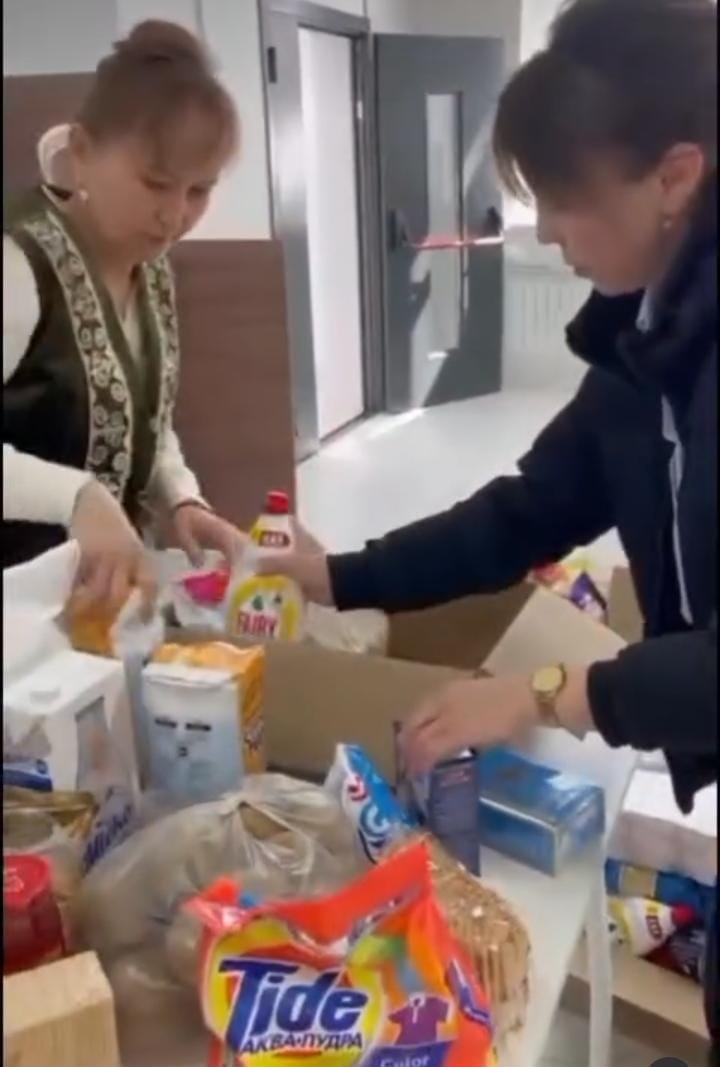 Жылы жүрек-жомарт қол! қайырымдылық акциясы өтті.