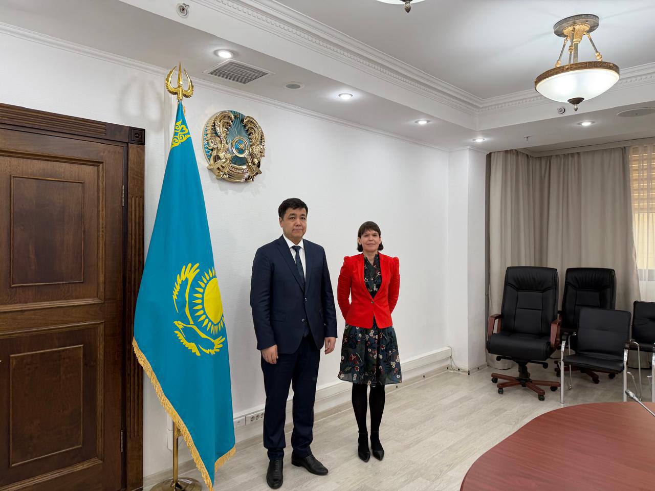 Қазақстан Республикасындағы Латвия Республикасының Төтенше және Өкілетті Елшісімен кездесу