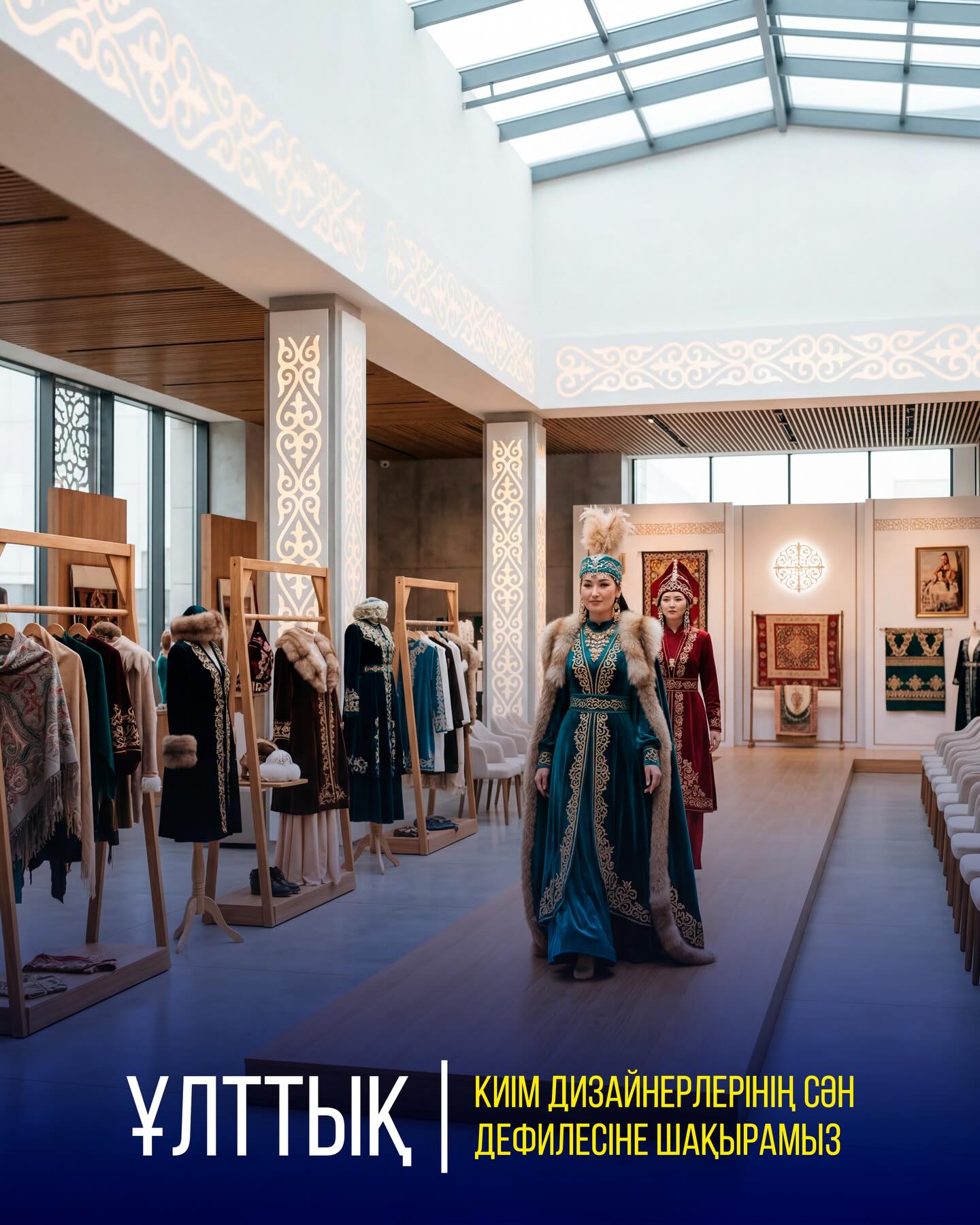 ҰЛТТЫҚ КИІМ ДИЗАЙНЕРЛЕРІНІҢ СӘН ДЕФИЛЕСІНЕ ШАҚЫРАМЫЗ