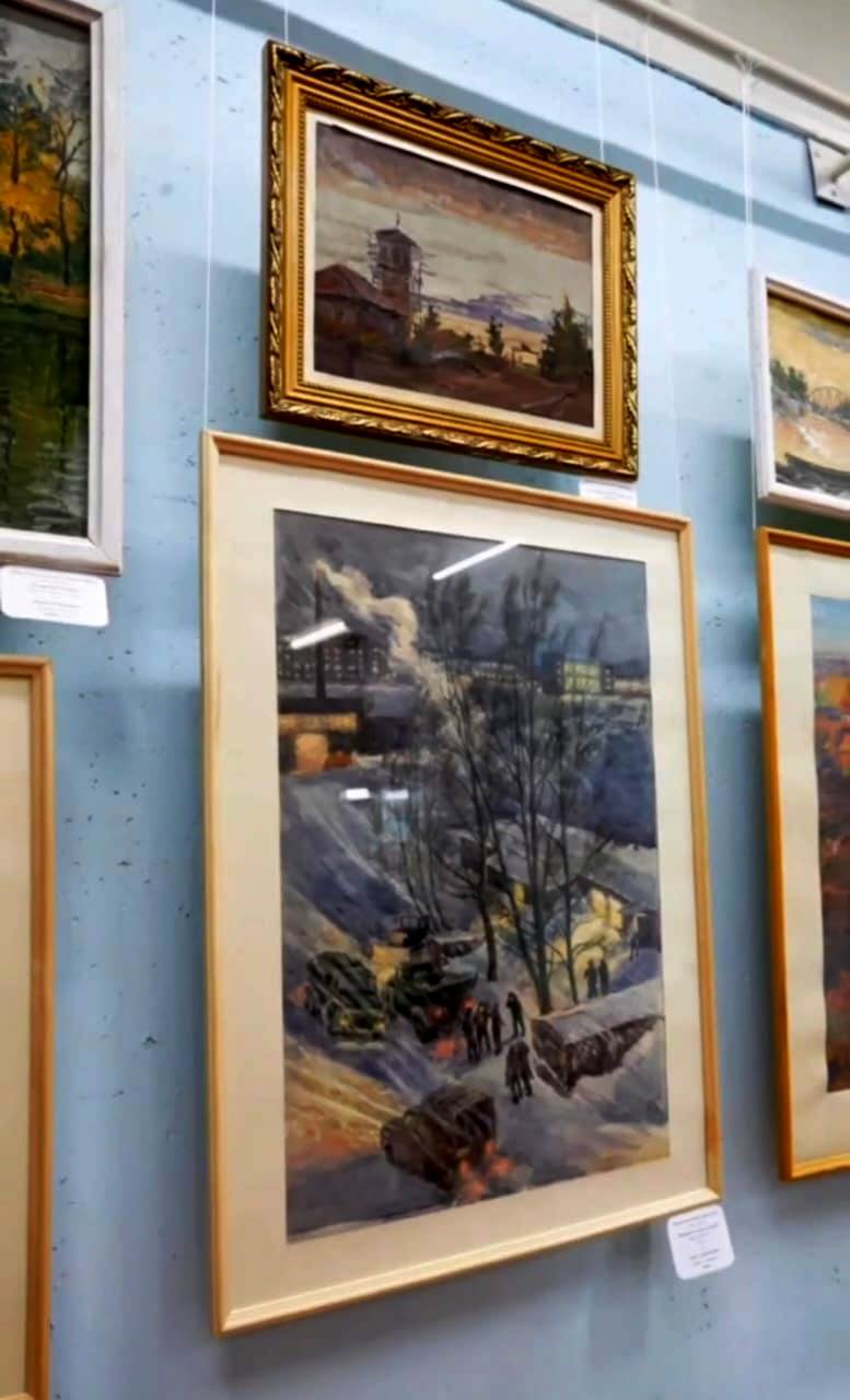 Шемонаихада жергілікті суретші Александр Поповтың  100 жылдығына арналған көрме өтіп жатыр