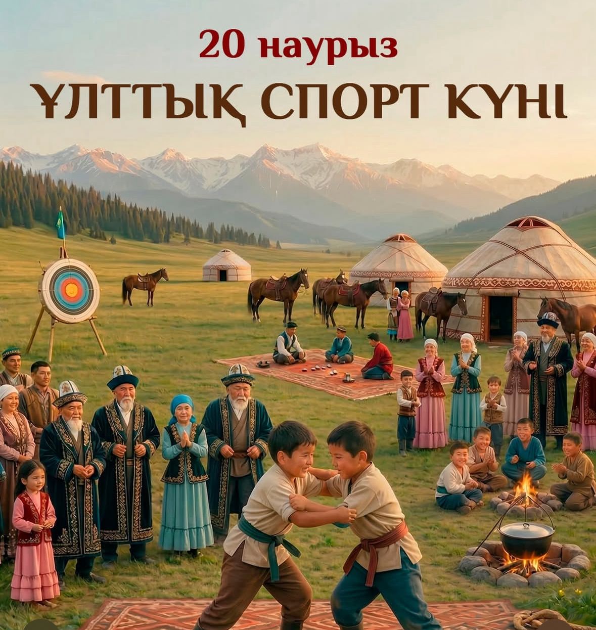 Бүгін — Ұлттық спорт күні.