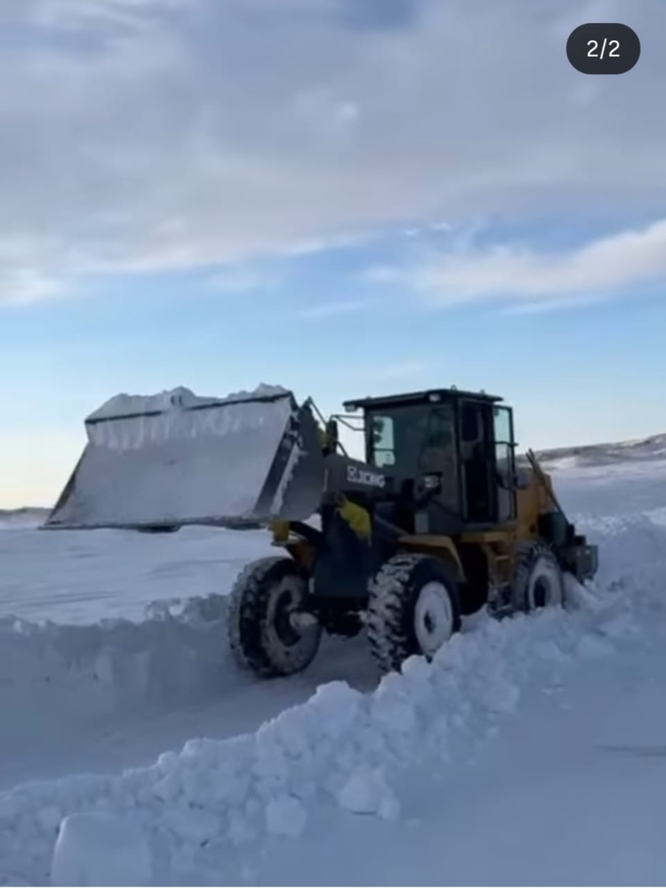 Қар күреу жұмыстары