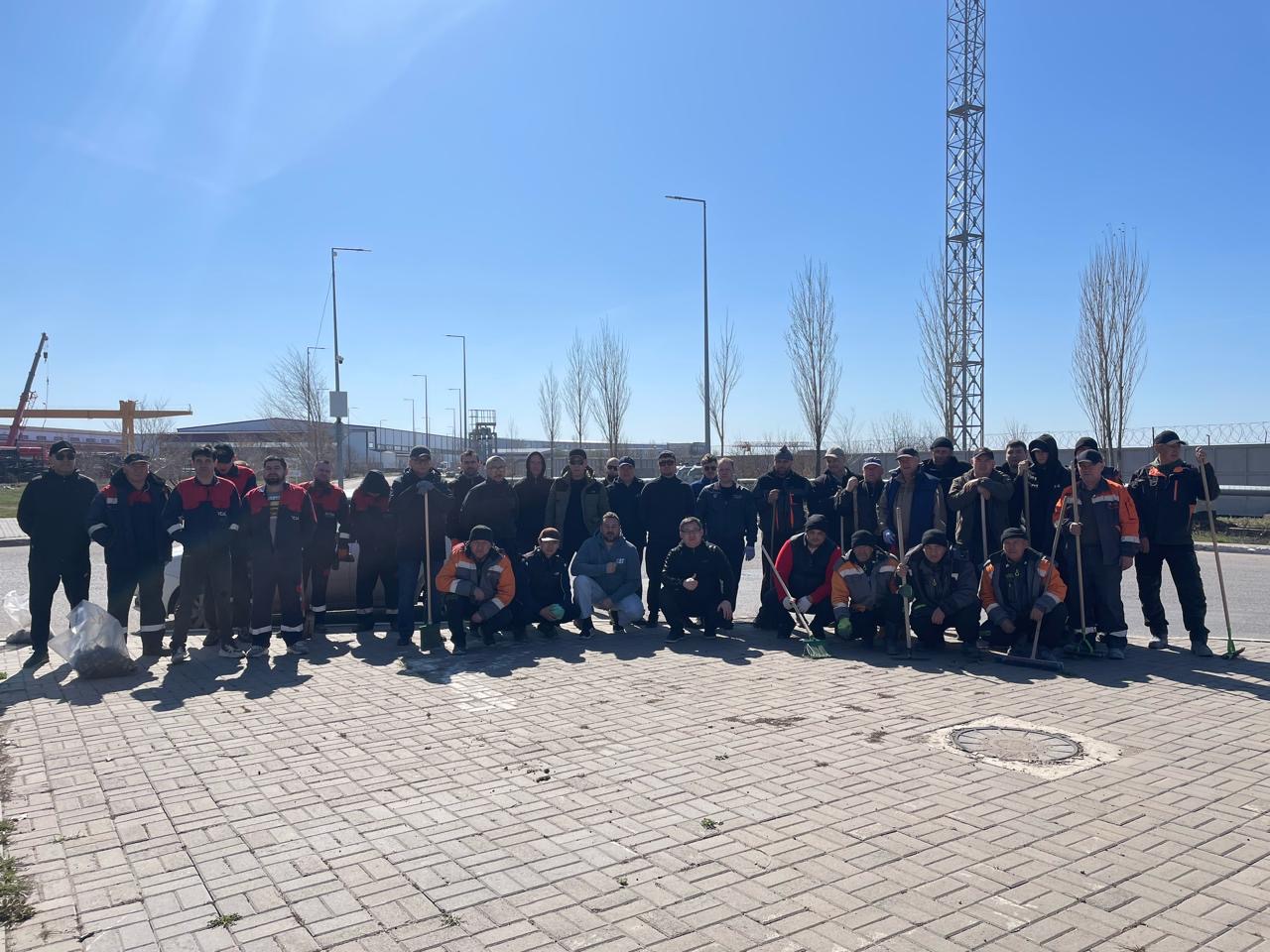 №1 Индустриялық парк кәсіпорындарының ұжымдары «Таза Қазақстан» жалпыұлттық бастамасын қолдады