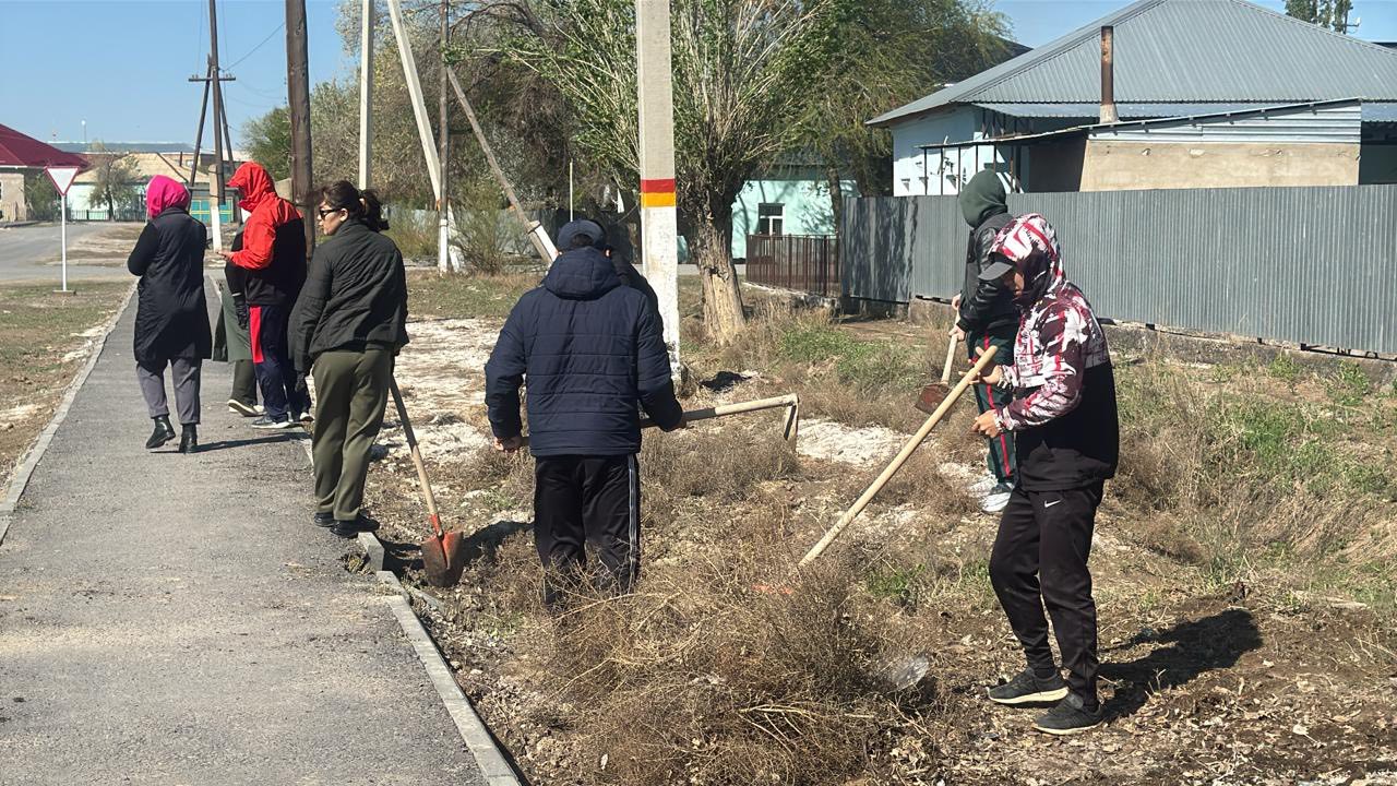 “Таза Қазақстан” экологиялық акциясы аясында сенбілік жұмыстары жүргізілді