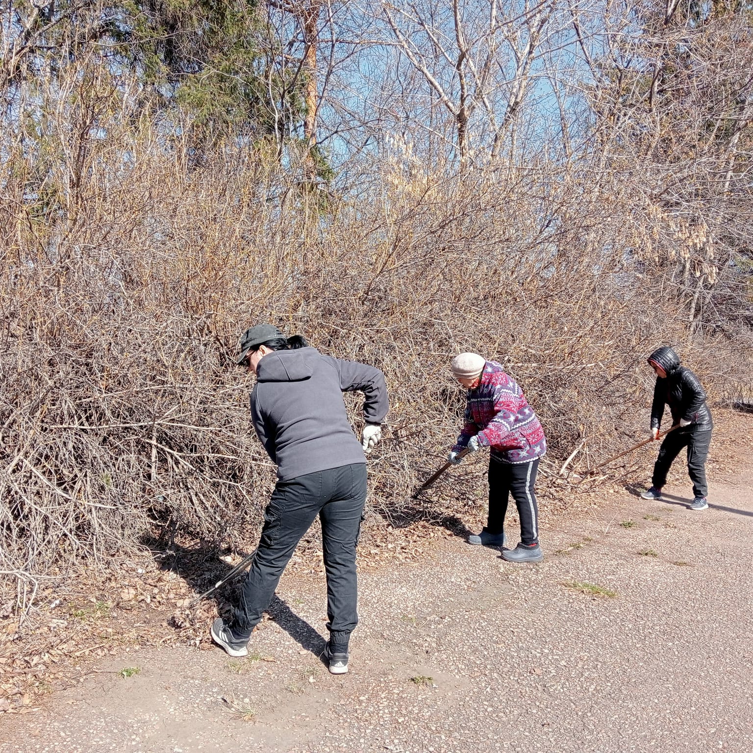 Округте абаттандыру жұмыстары жалғасуда