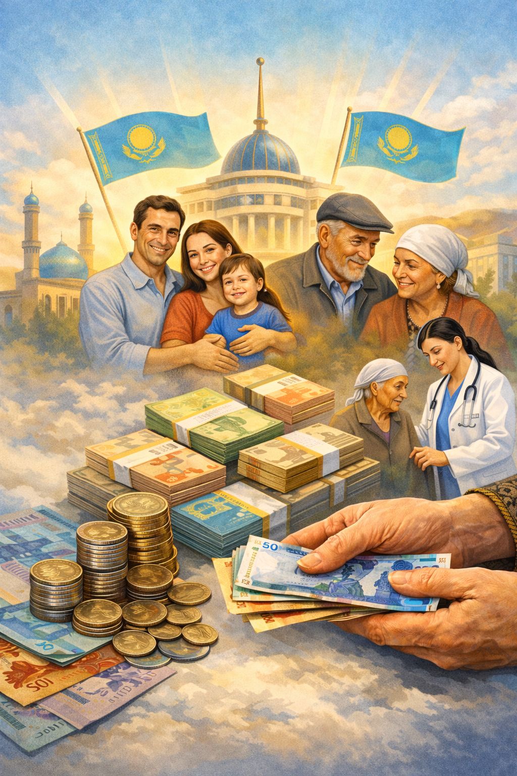 Әлеуметтік төлемдер Абай облысында 56 млрд теңгеден асты