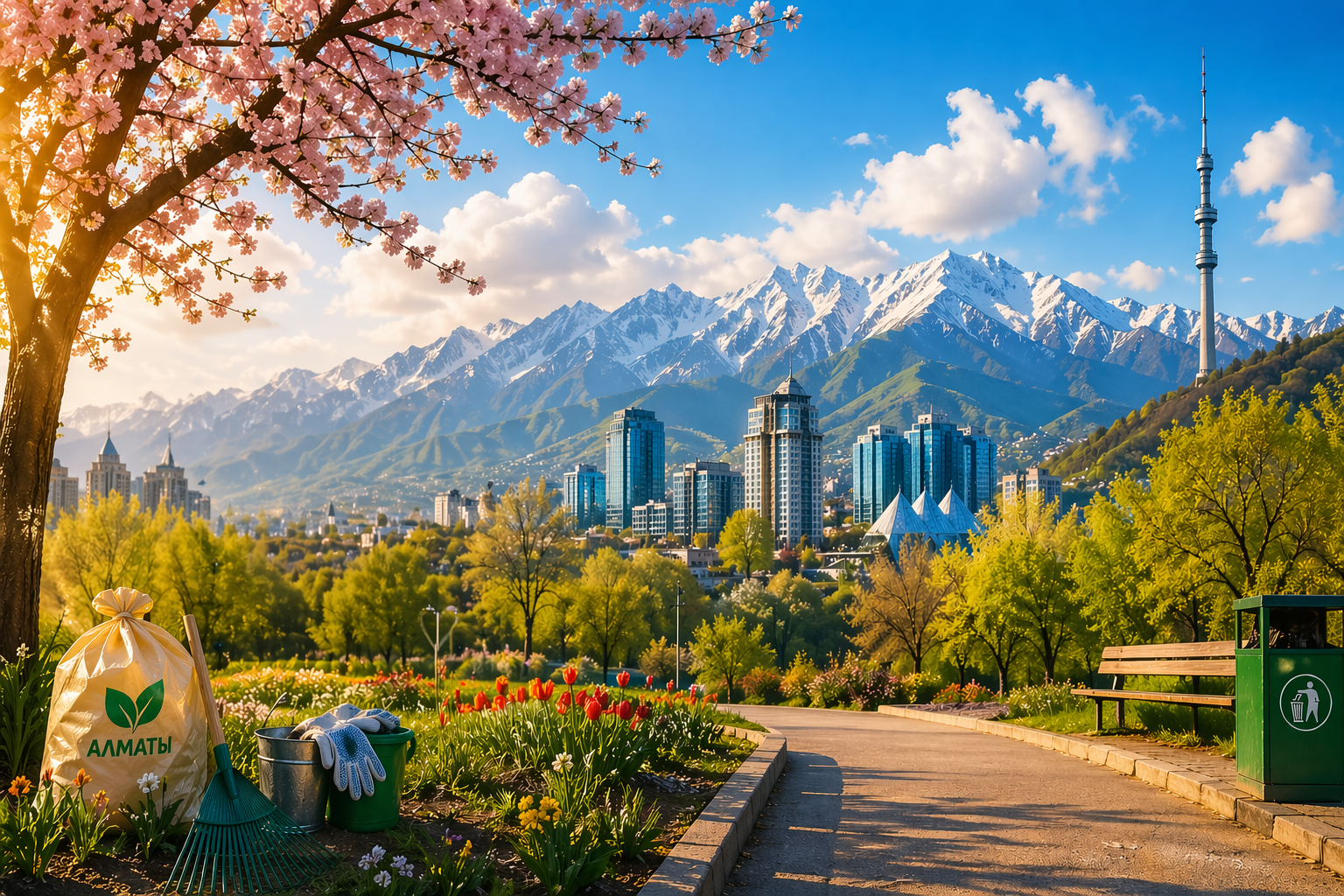 «Таза Қазақстан» республикалық экологиялық акциясы аясында сіздерді жалпықалалық сенбілікке қатысуға шақырамыз!