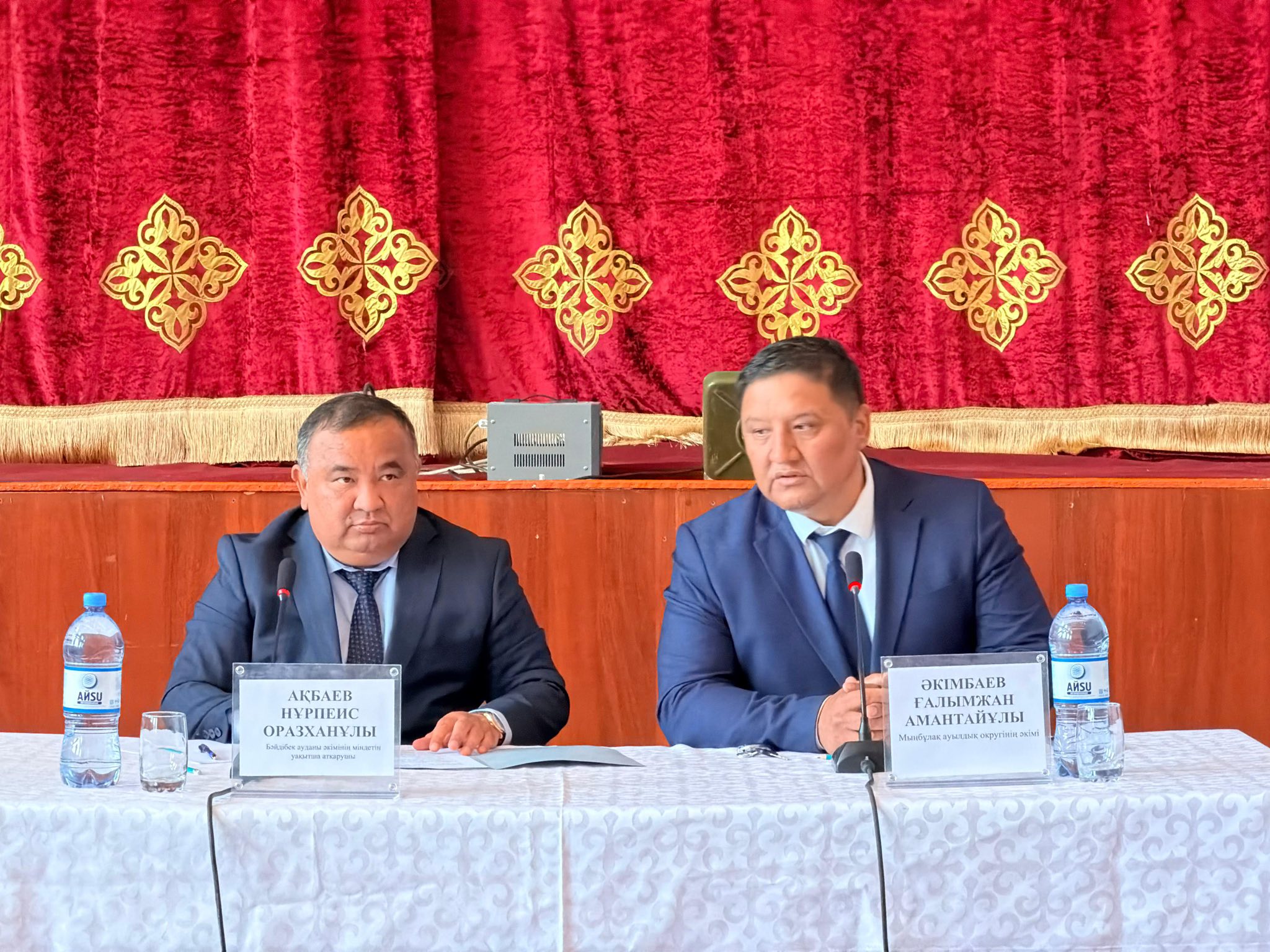 БӘЙДІБЕК: МЫҢБҰЛАҚ АУЫЛДЫҚ ОКРУГІНДЕ ХАЛЫҚПЕН КЕЗДЕСУ ӨТТІ