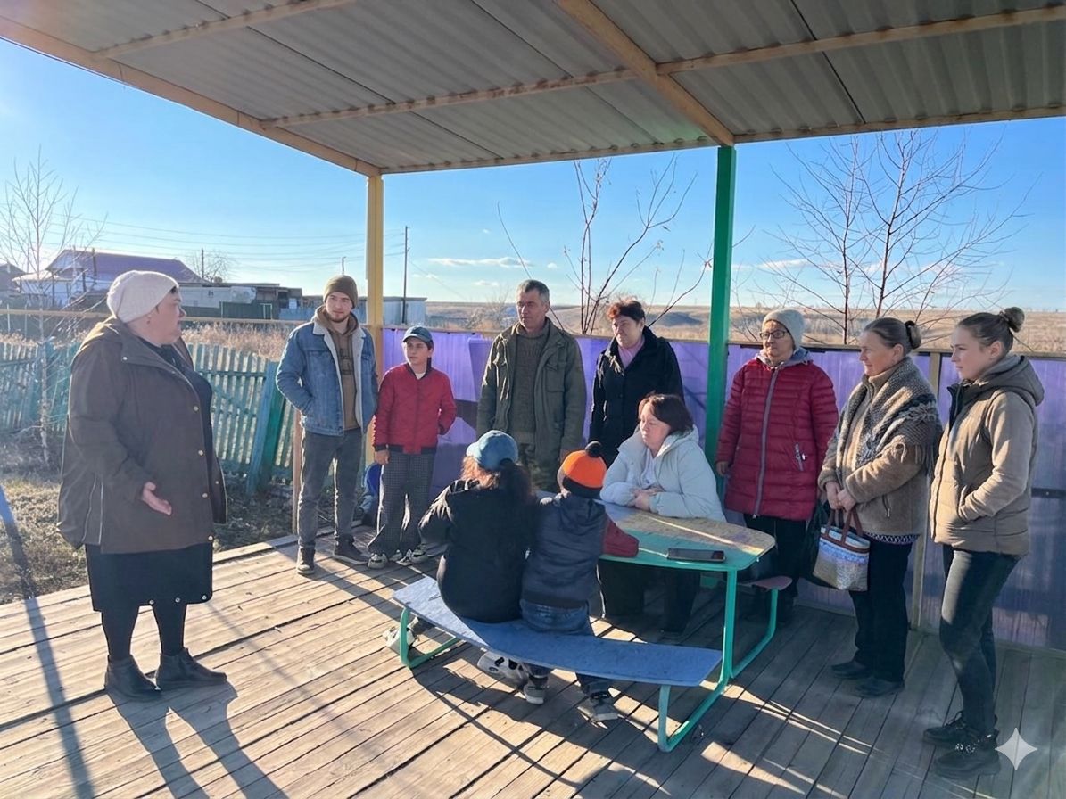 Ауылдық округі әкімінің Гурьянов ауылының тұрғындарымен есептік кездесуі