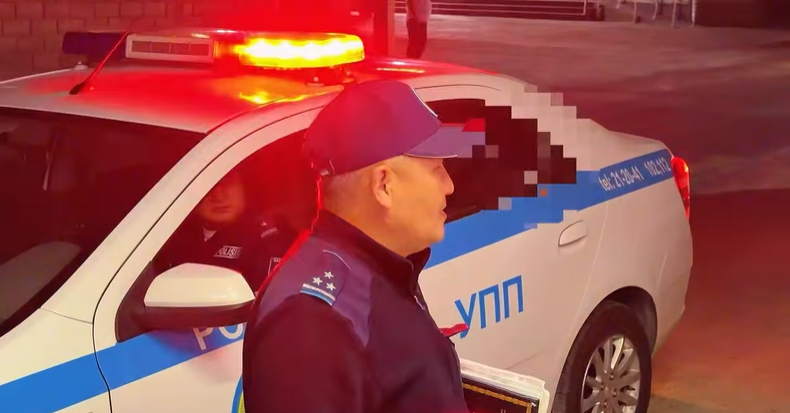 Шымкенттегі түнгі рейд: құқық бұзушылықтардың алдын алу және қауіпсіздікті қамтамасыз ету