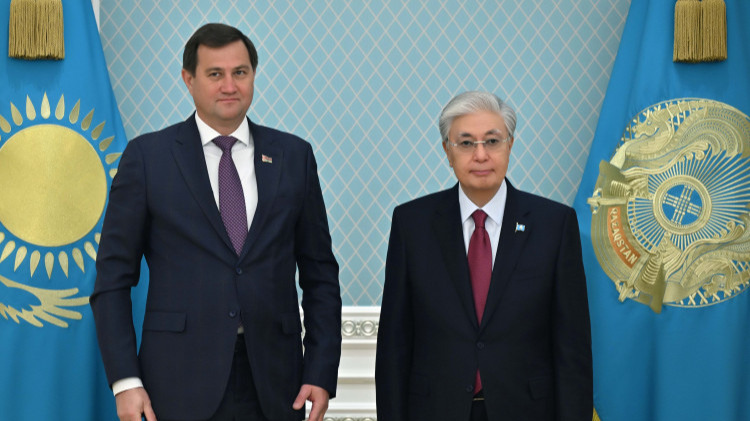 Мемлекет басшысы Беларусь сыртқы істер министрі Максим Рыженковті қабылдады