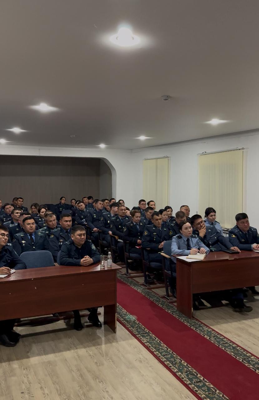 Жамбыл облысында ҚАЖ қызметкерлеріне АОБД жүйесі бойынша оқу сабағы өткізілді.