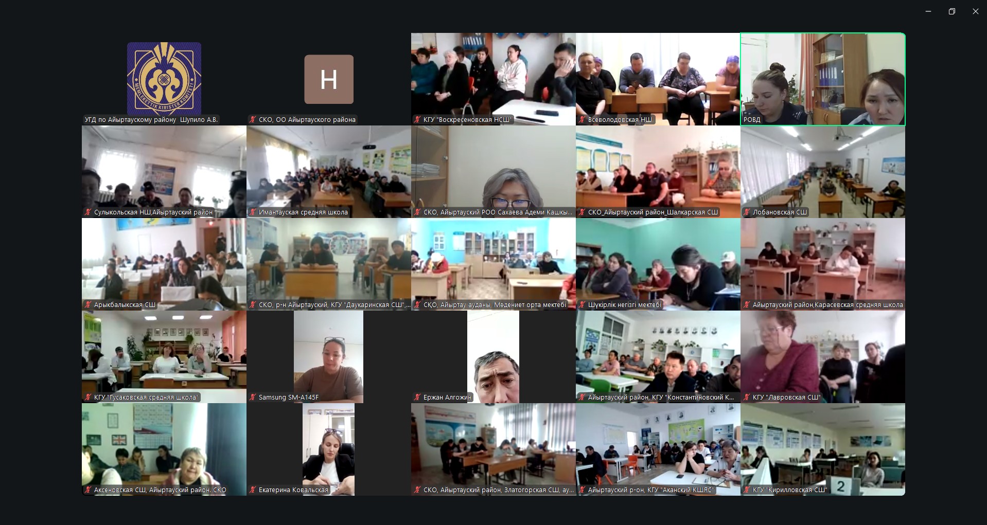 22 сәуір күні онлайн форматта білім беру ұйымдарының басшыларымен бірлескен ата-аналар жиналысы өтті.