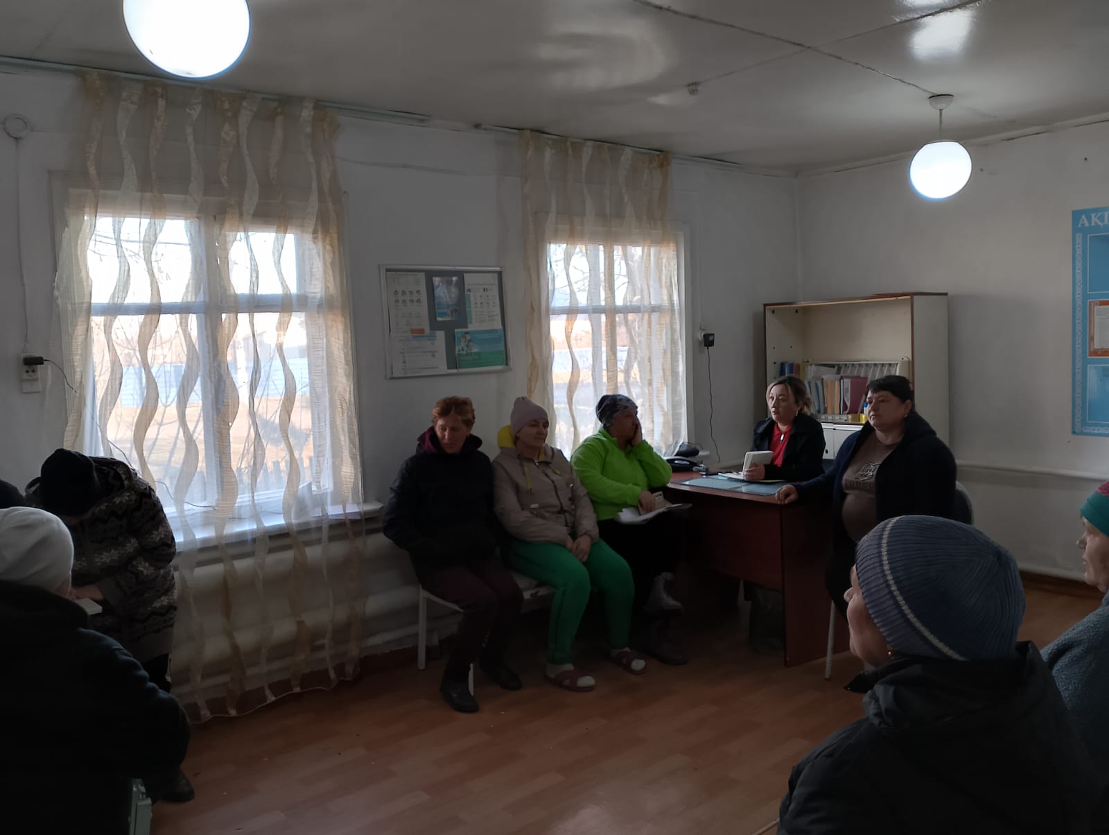 Степное ауылының тұрғындарымен тұрақты кездесу