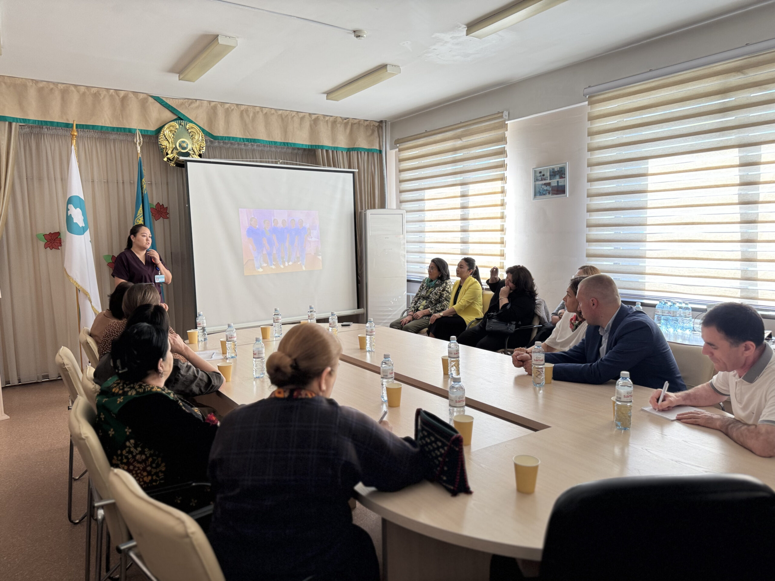 Орталық Азия елдерінен келген ЮНИСЕФ делегациясы Алматы қаласындағы №36 қалалық емхананың жұмысымен танысты