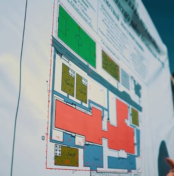 Оймауыт ауылында 150 орындық мектеп-балабақша құрылысы басталды
