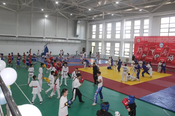 ТҮРКСТАН: ТӨЛЕБИДЕГІ КӨКСӘЙЕК АУЫЛЫНДА ЖАҢА СПОРТ КЕШЕНІ ПАЙДАЛАНУҒА БЕРІЛДІ