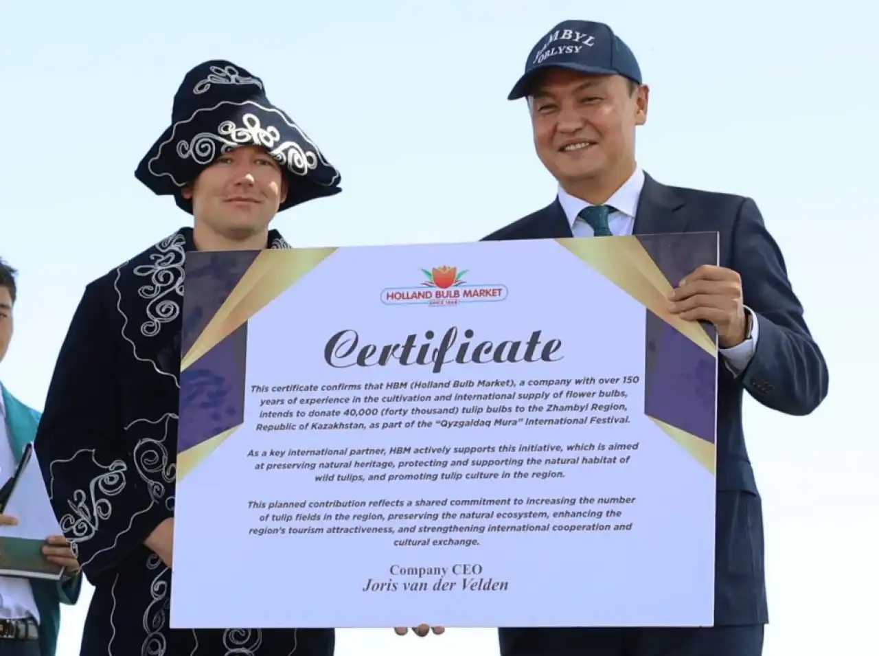 «Қызғалдақ мұра» халықаралық фестивалі: Нидерланд Корольдігі Жамбыл облысына 40 мың түп қызғалдақ сыйлады.