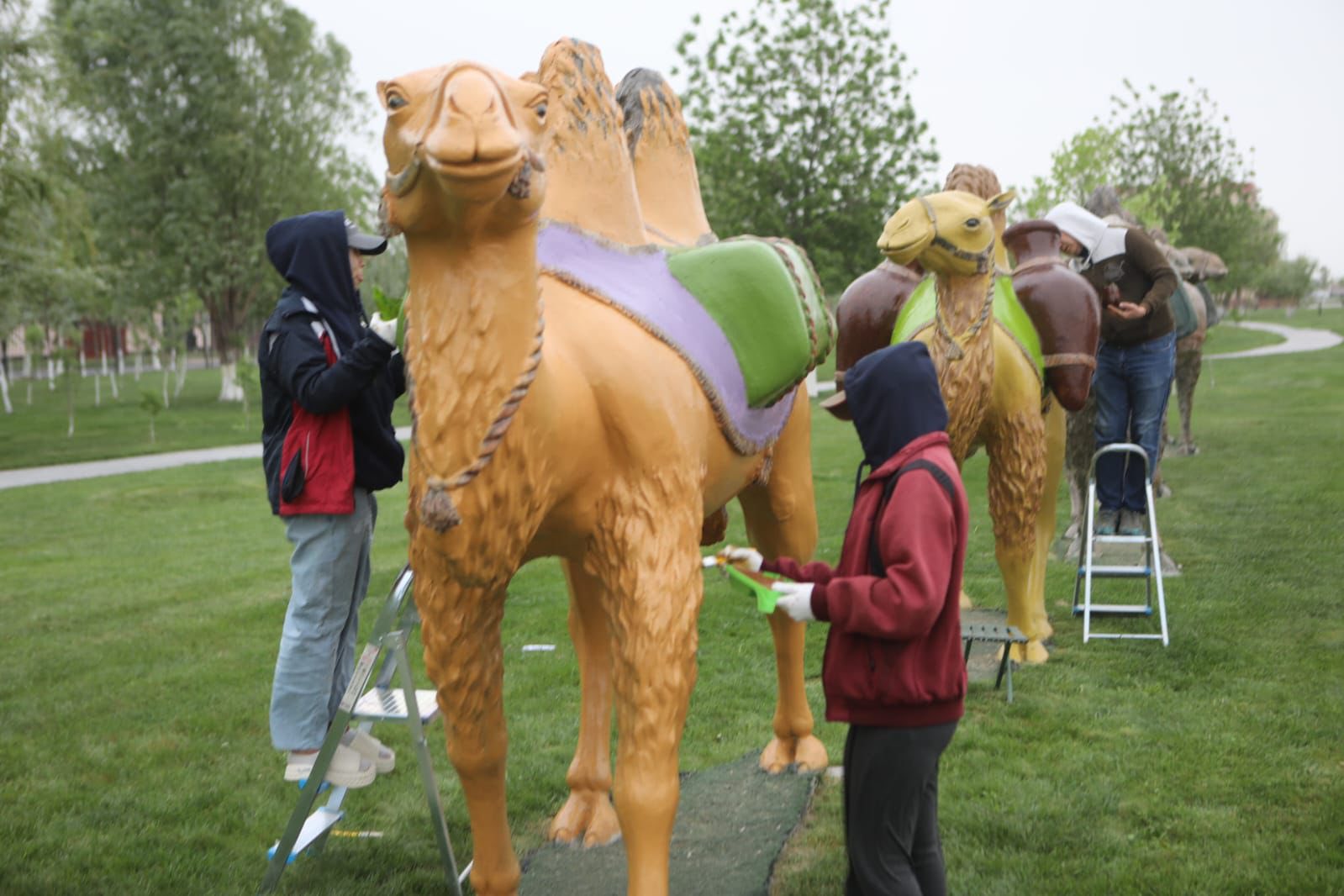 ТҮРКІСТАНДА АБАТТАНДЫРУ ЖӘНЕ КӨГАЛДАНДЫРУ ЖҰМЫСТАРЫ ЖҮЙЕЛІ ТҮРДЕ ЖҮРГІЗІЛУДЕ