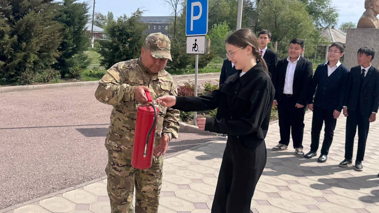 Меркі ауданында өрт-тактикалық сабақ өткізілді