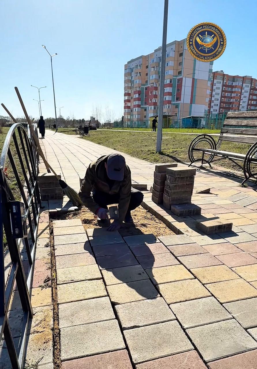 Қостанай облысы бойынша қылмыстық-атқару жүйесі Департаментінің  №40 мекемесінің сотталғандары 6 жұмыс объектісі жасайды.