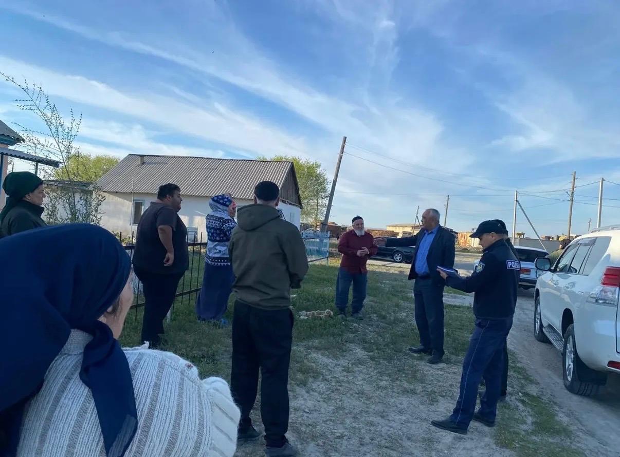 Үштөбе қаласы, Үшкөмей ауылында мал ұрлығының алдын алу бойынша жиналыс өтті