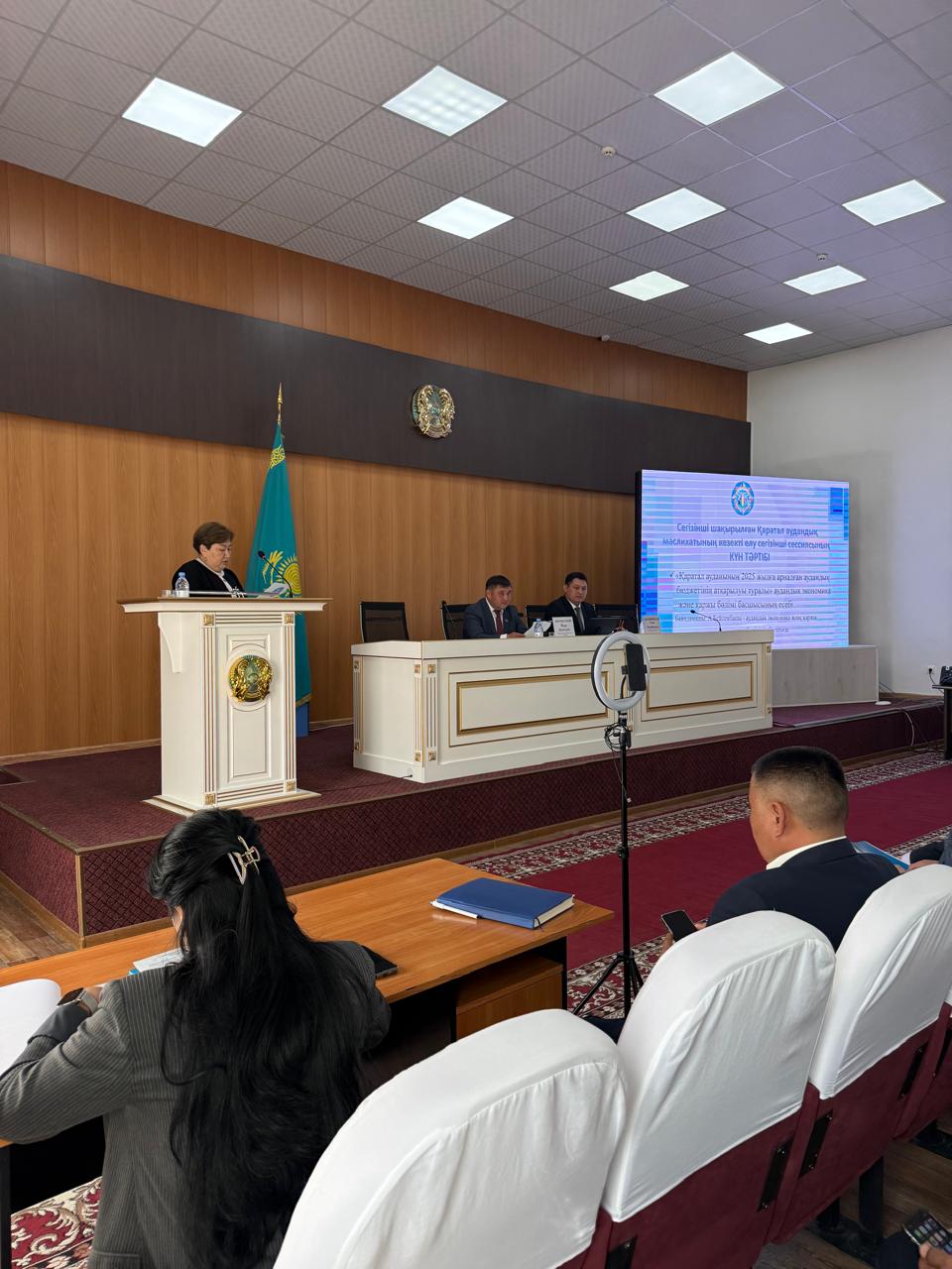 2026 жылдың 22 сәуірінде Сегізінші шақырылған Қаратал аудандық мәслихатының кезекті елу сегізінші сессиясы өтті.