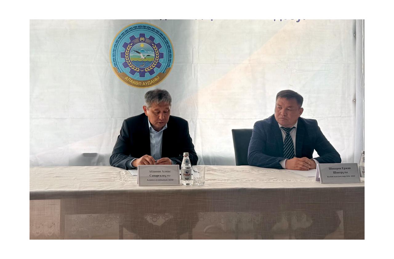 Аудан әкімі Абдинов Алмас Сапарғалиұлы Көлбай ауылдық округінің тұрғындарымен кездесу өткізді