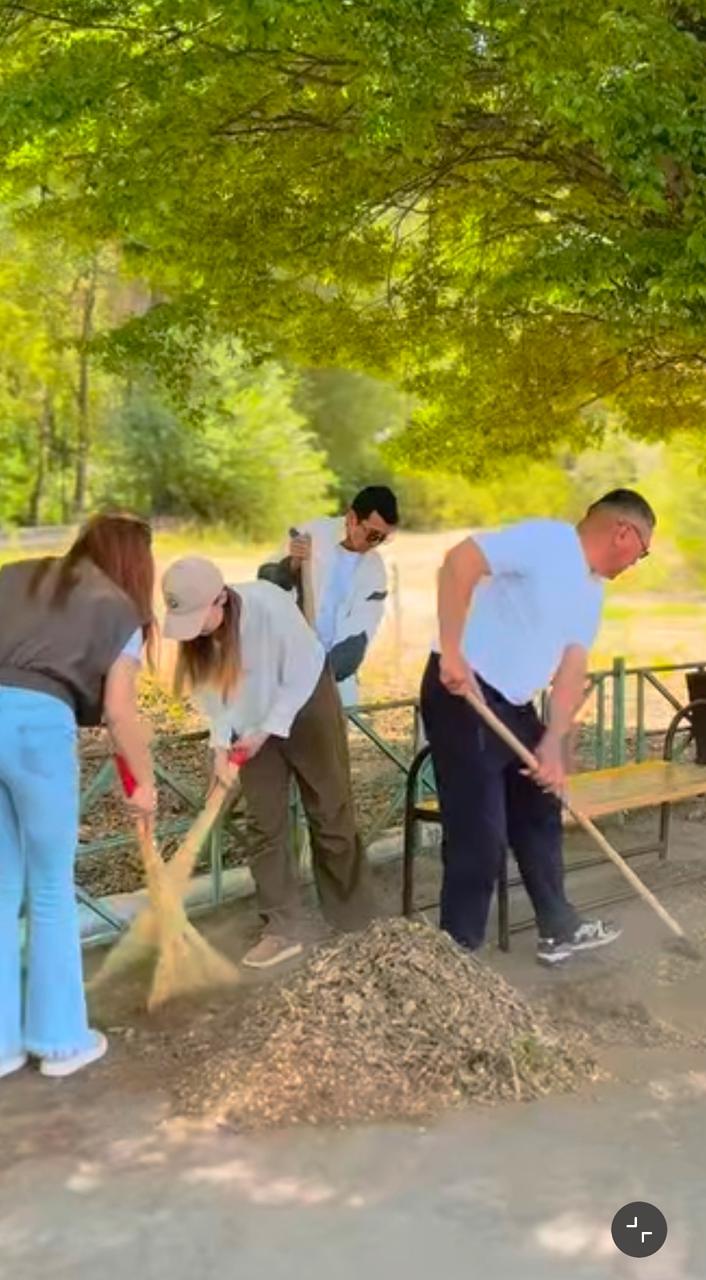 Бөлек батыр саябағында жоғары деңгейде ауқымды сенбілік ұйымдастырылып, өткізілді.