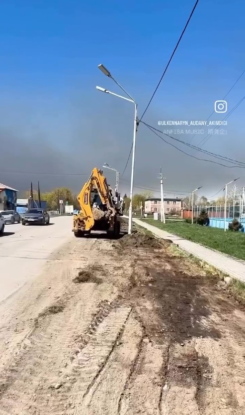 Үлкен Нарын ауылында абаттандыру жұмыстары одан әрі жалғасуда