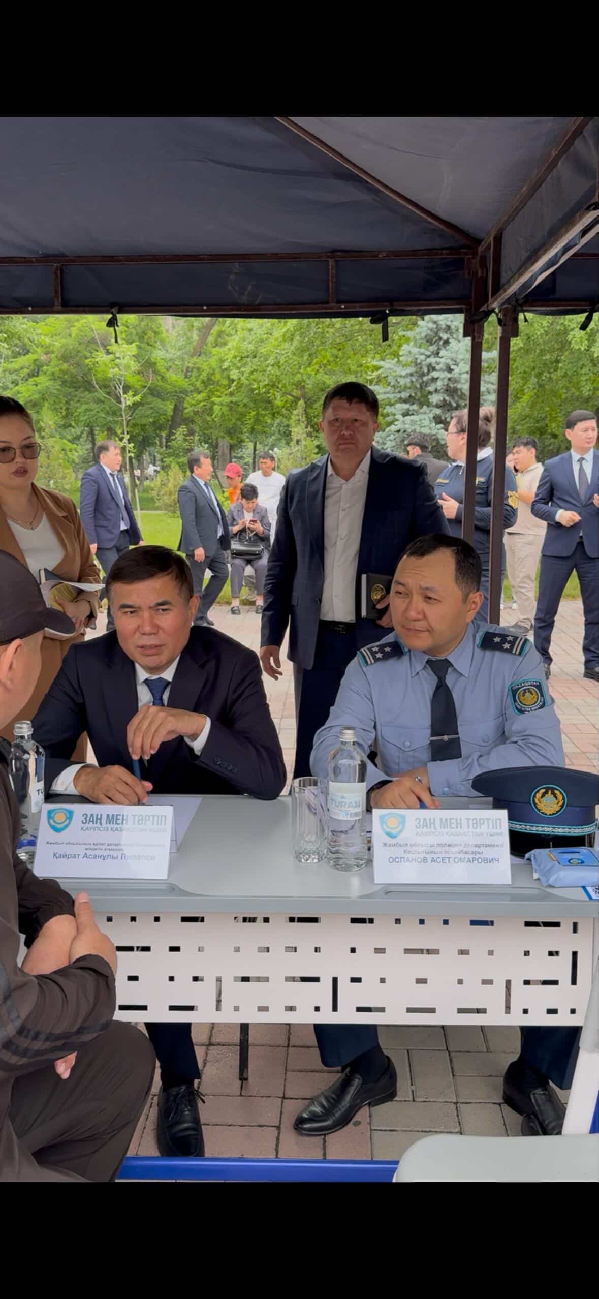 «Заң және тәртіп» қағидаты аясында «Қоғаммен байланыс» акциясы өтті.