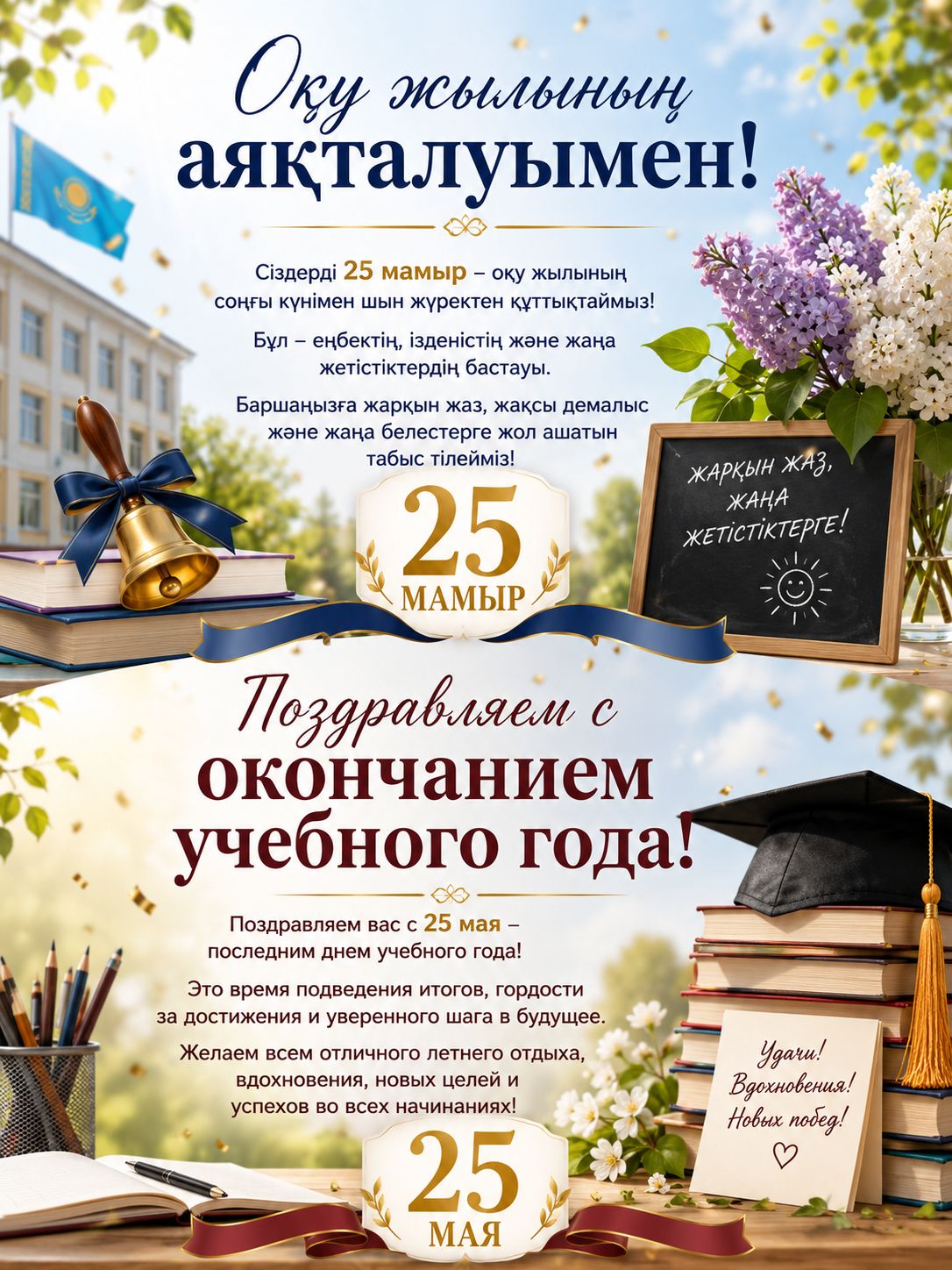 Оқу жылының аяқталуымен