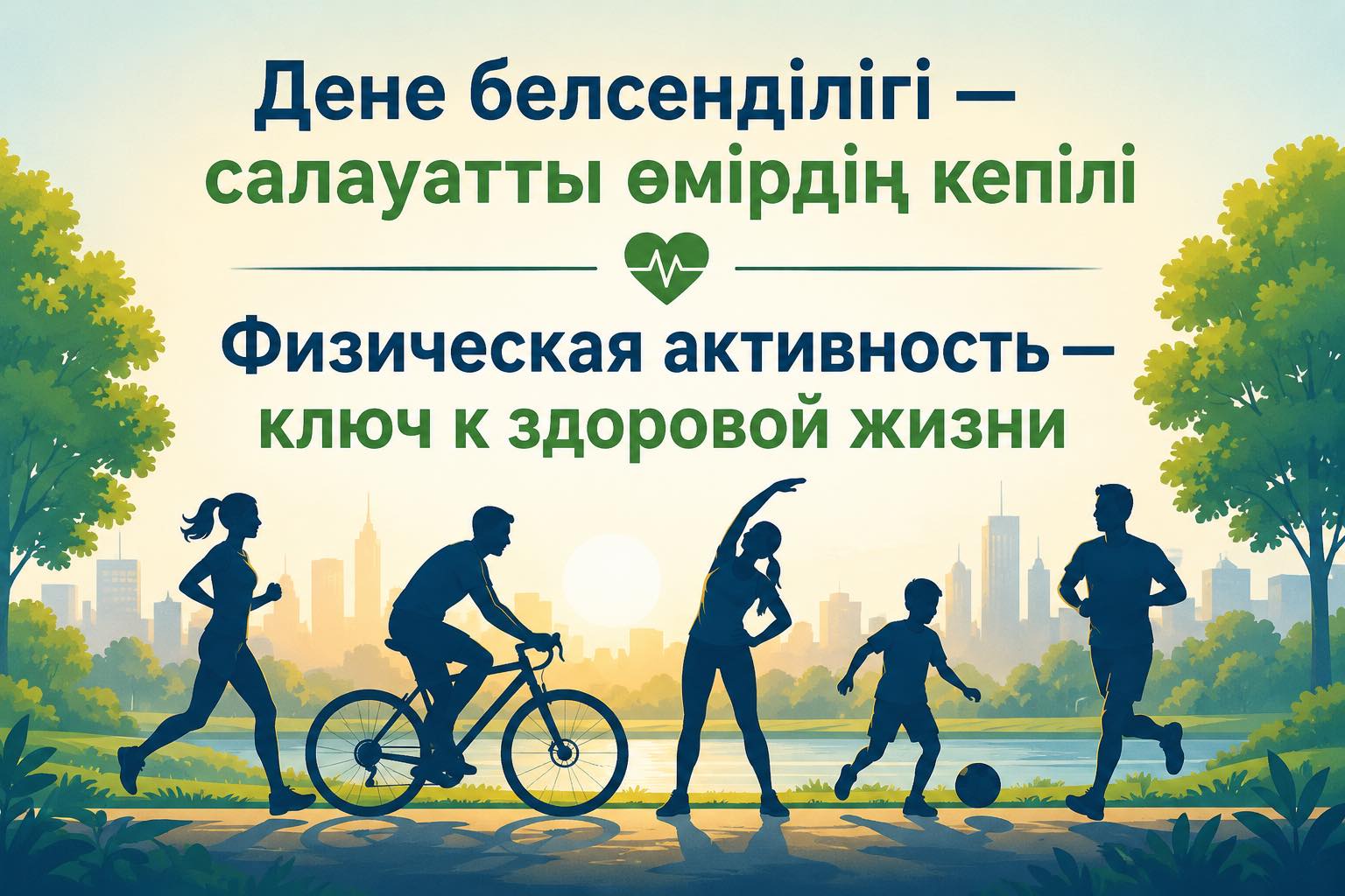 ⚡️Дене белсенділігі — салауатты өмірдің кепілі