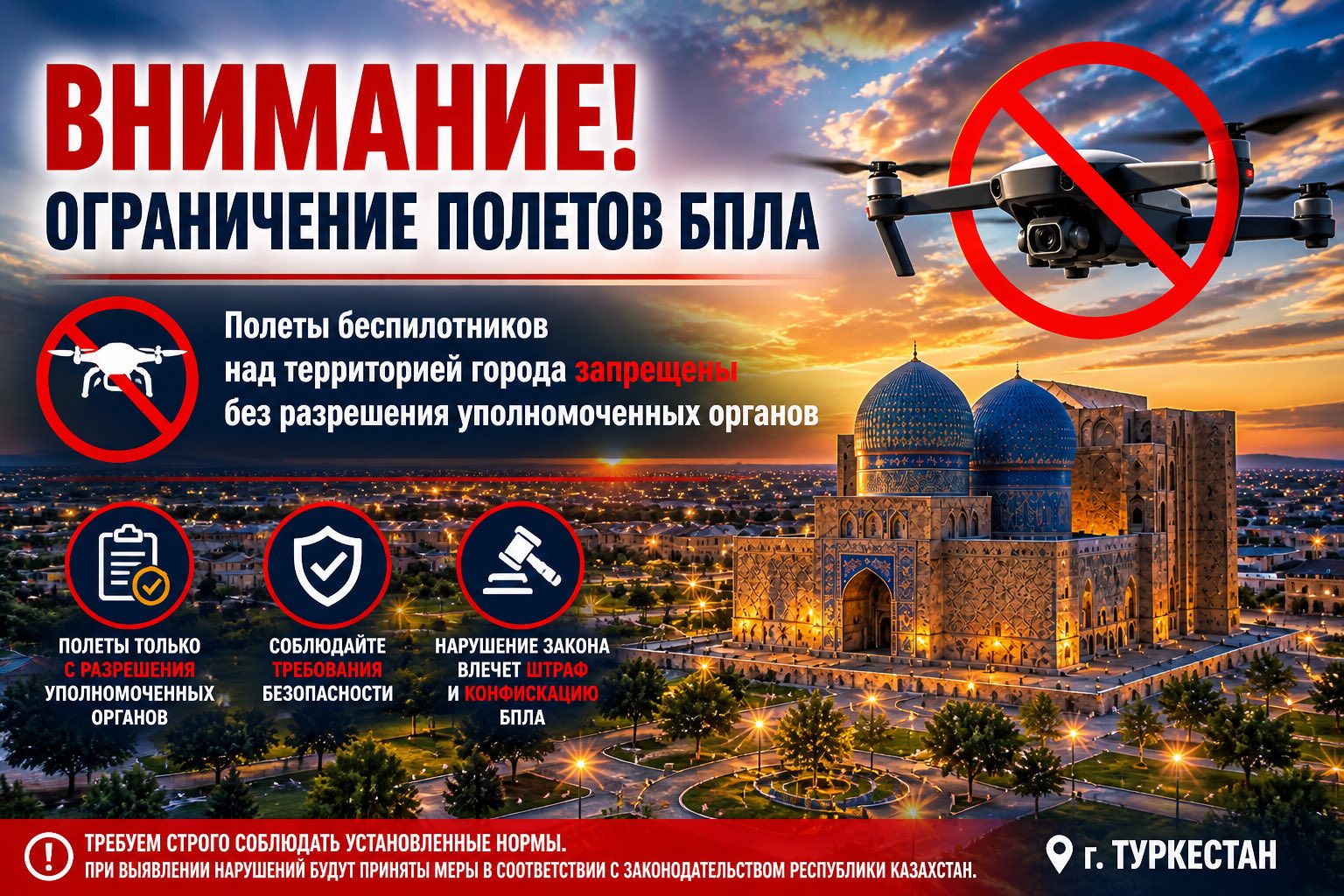 🔔Құрметті Түркістан қаласының тұрғындары мен қонақтары!