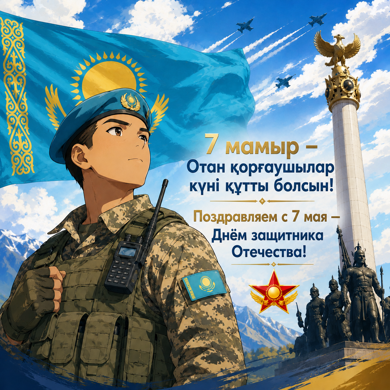 7 мамыр – Отан қорғаушылар күні!