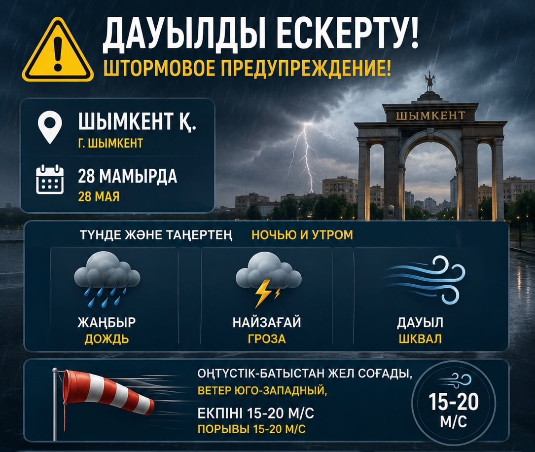ШЫМКЕНТТЕ ДАУЫЛДЫ ЕСКЕРТУ