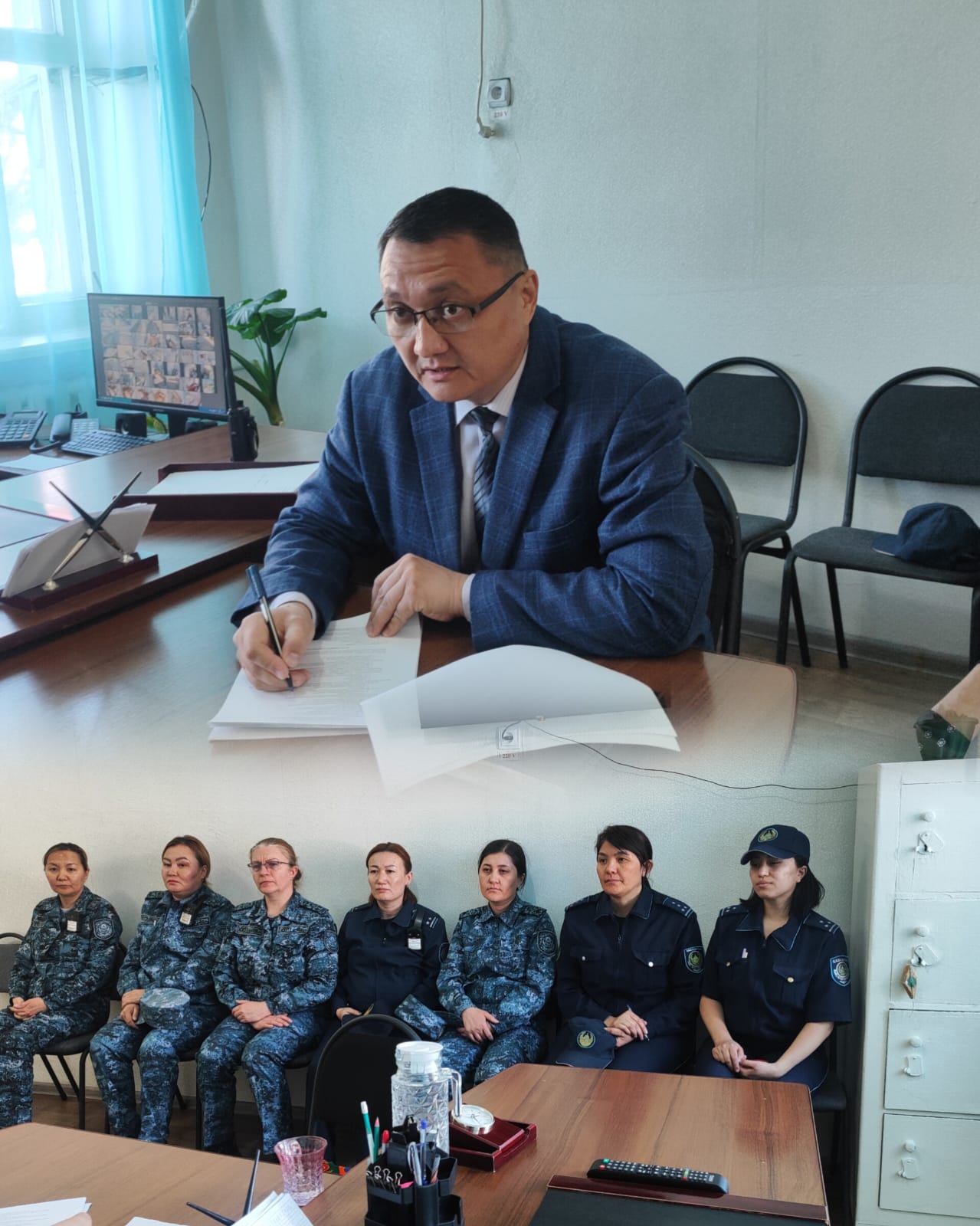 Адам құқықтары жөніндегі Уәкілдің Абай облысы бойынша өкілі Д. Жұмагелдин Абай облысы бойынша Қылмыстық-атқару жүйесі департаментінің №23 мекемесінің қызметкерлерімен кездесу өткізді.