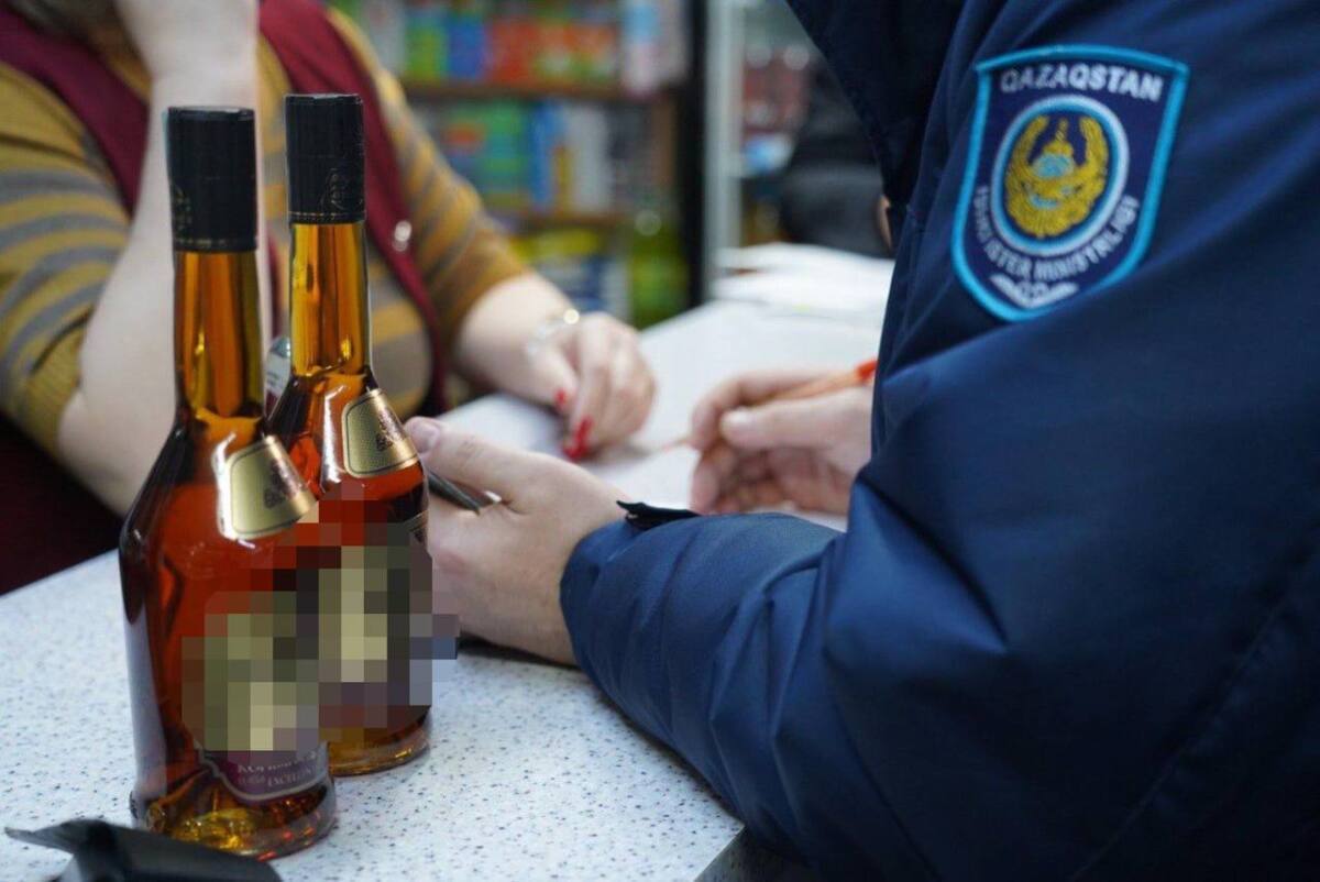 Оралда алкоголь өнімдерін заңсыз сату фактілері анықталды