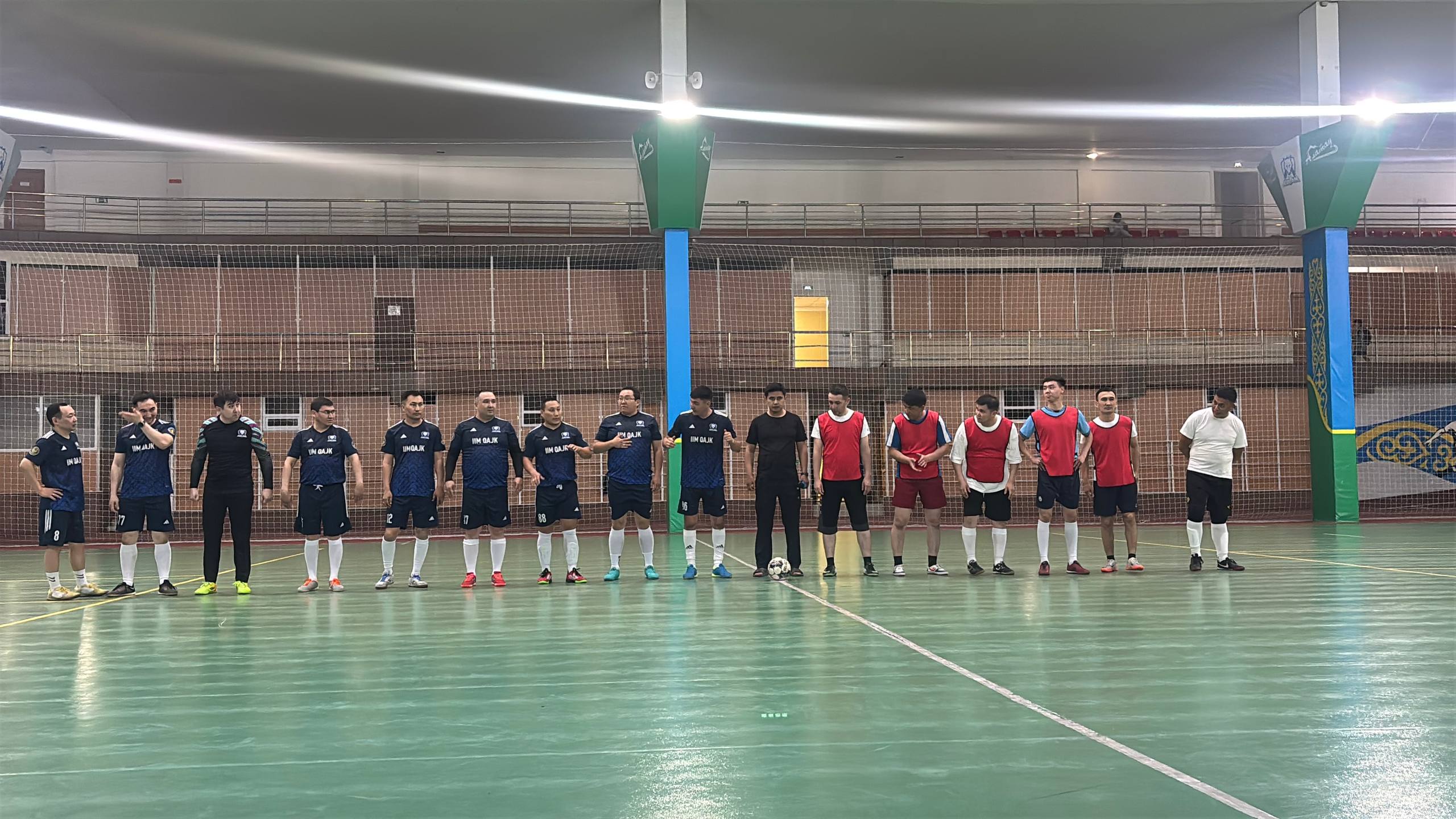 Жеке құрам арасында футболдан турнир өткізілді