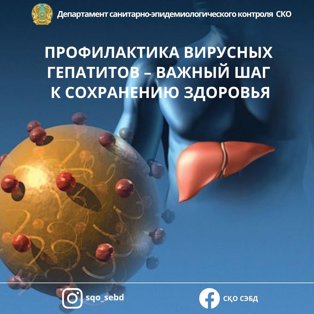 📌Вирустық гепатиттердің алдын алу – денсаулықты сақтаудың маңызды қадамы