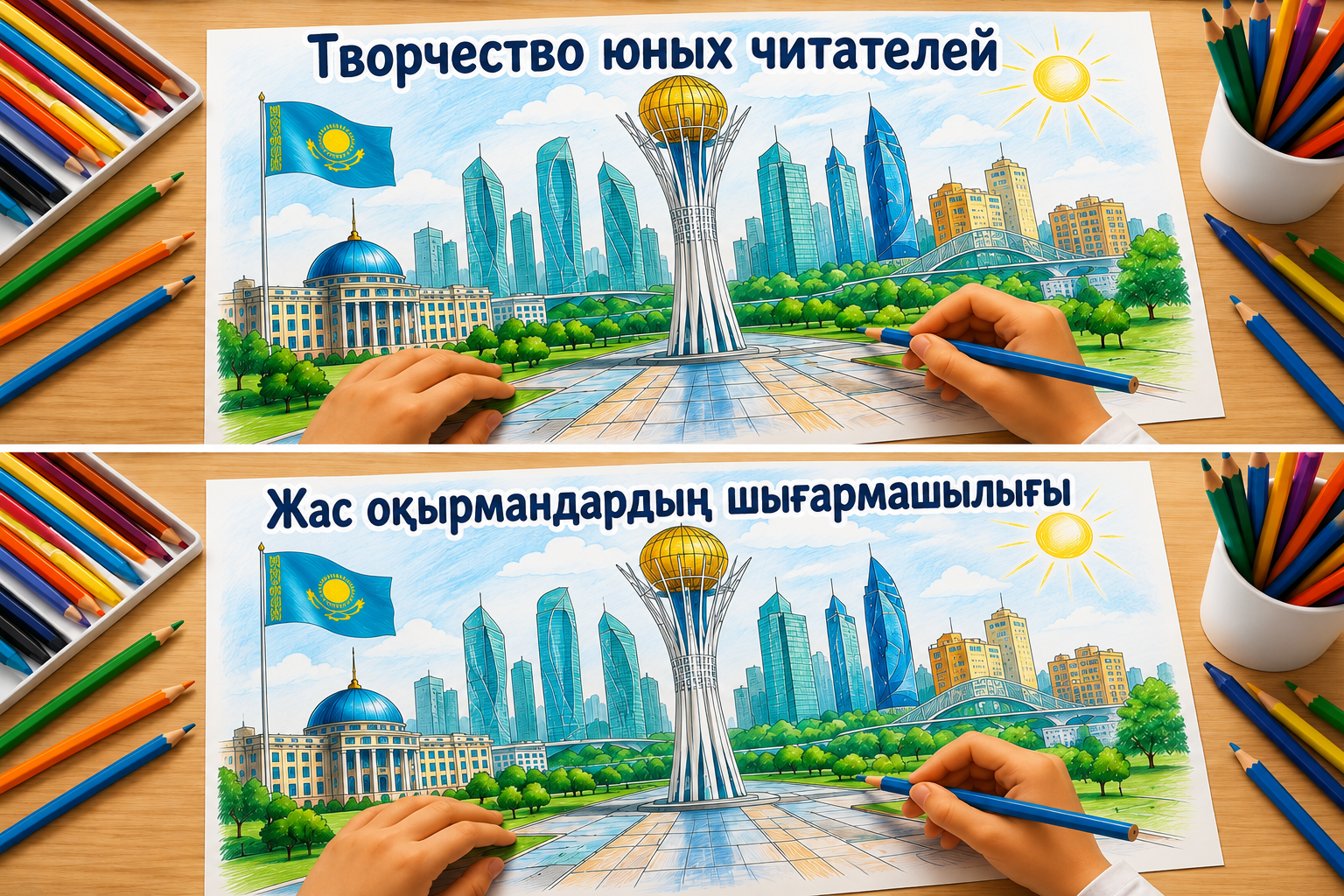 Біз арманымыздағы астананы саламыз» жас суретшілердің шығармашылық байқауы