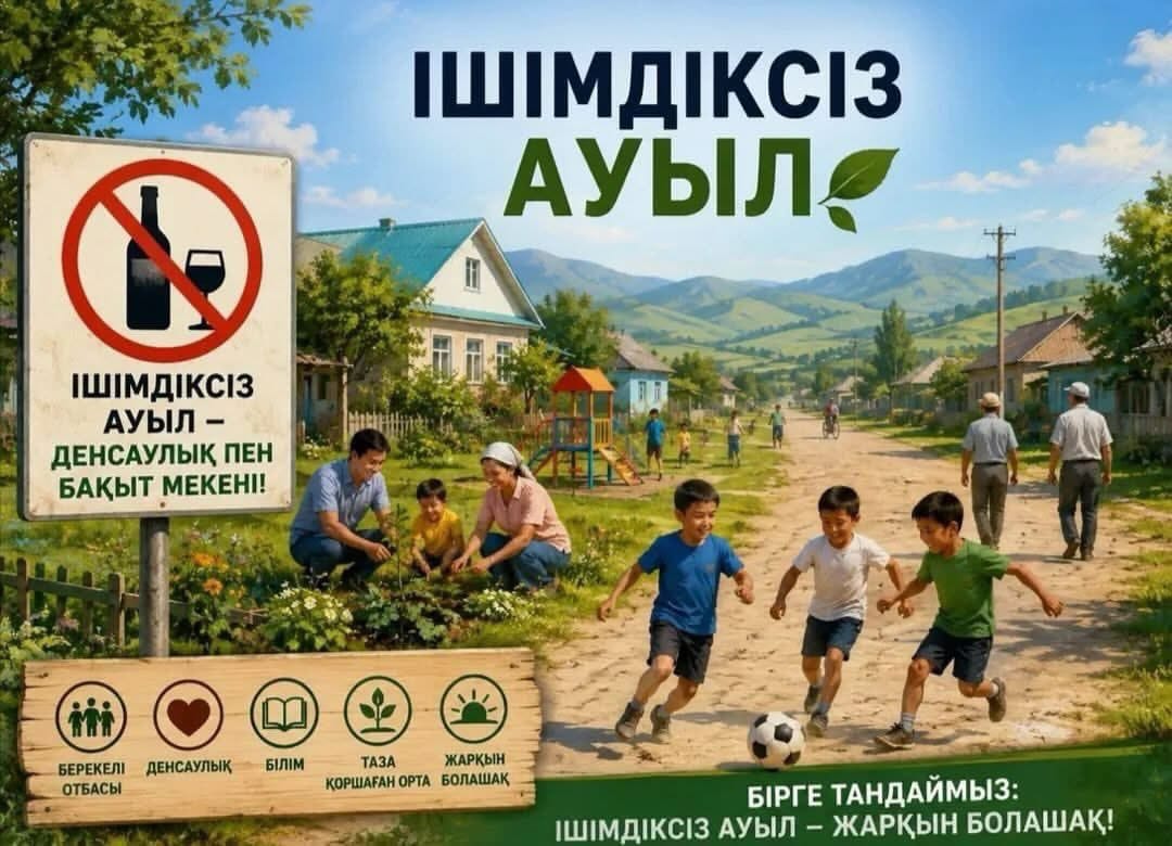 ✅Ақтөбе облысында «Ішімдіксіз ауыл» жедел-профилактикалық іс-шарасы өтуде