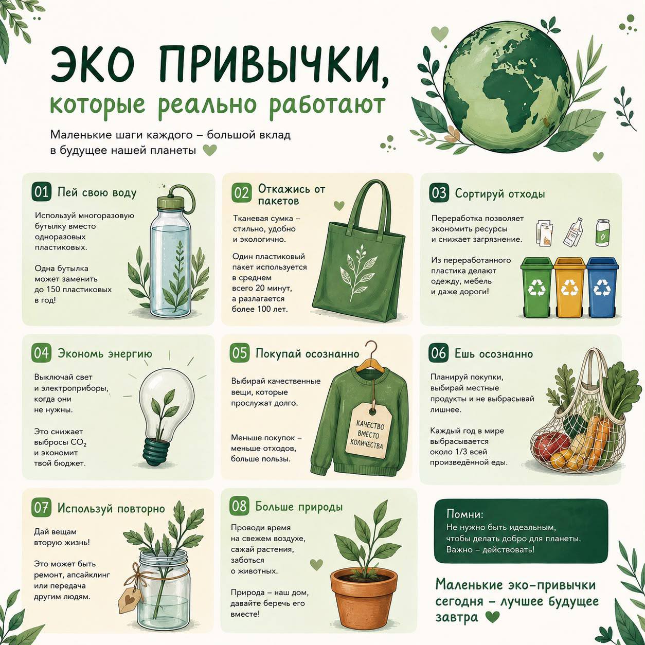 Эко-әдеттер – тұрақты болашақтың негіз
