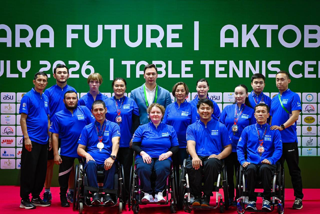 11 наших соотечественников стали призёрами турнира ITTF World Para Future Aktobe 2026