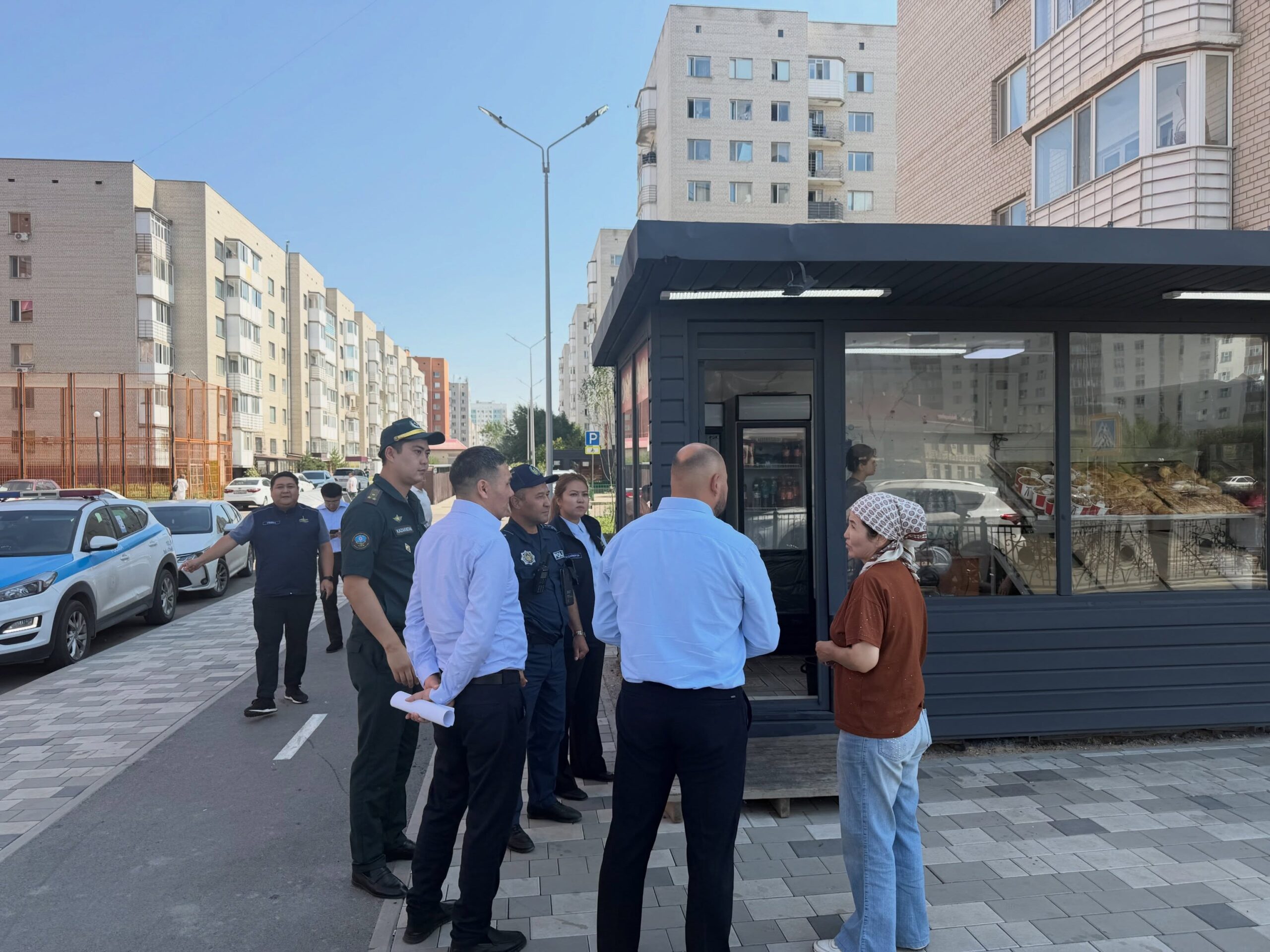 «Сарайшық» ауданында «1000 орын – көше саудасы» бағдарламасы аясында орналасқан павильондарға мониторинг жүргізілді