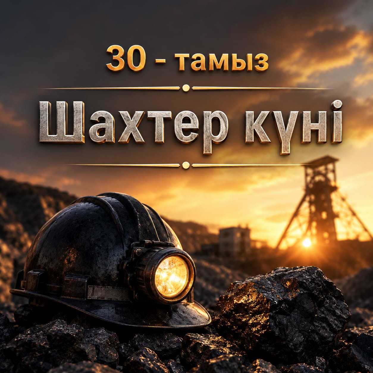 Сандықтау ауданы әкімінің Шахтер күнімен құттықтауы