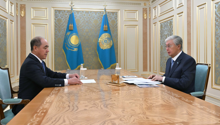МЕМЛЕКЕТ БАСШЫСЫ БАТЫС ҚАЗАҚСТАН ОБЛЫСЫНЫҢ ӘКІМІ НАРИМАН ТӨРЕҒАЛИЕВТІ ҚАБЫЛДАДЫ