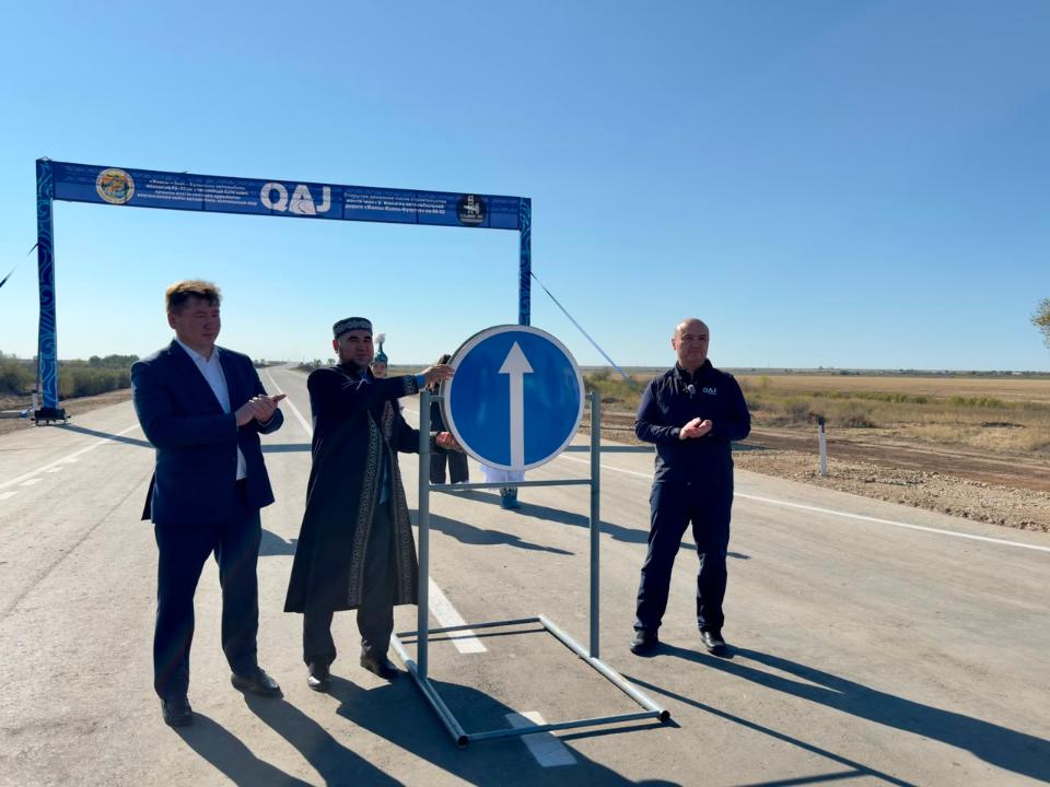 Ақмола облысында Есіл өзені арқылы өтетін автомобиль көпірі ашылды