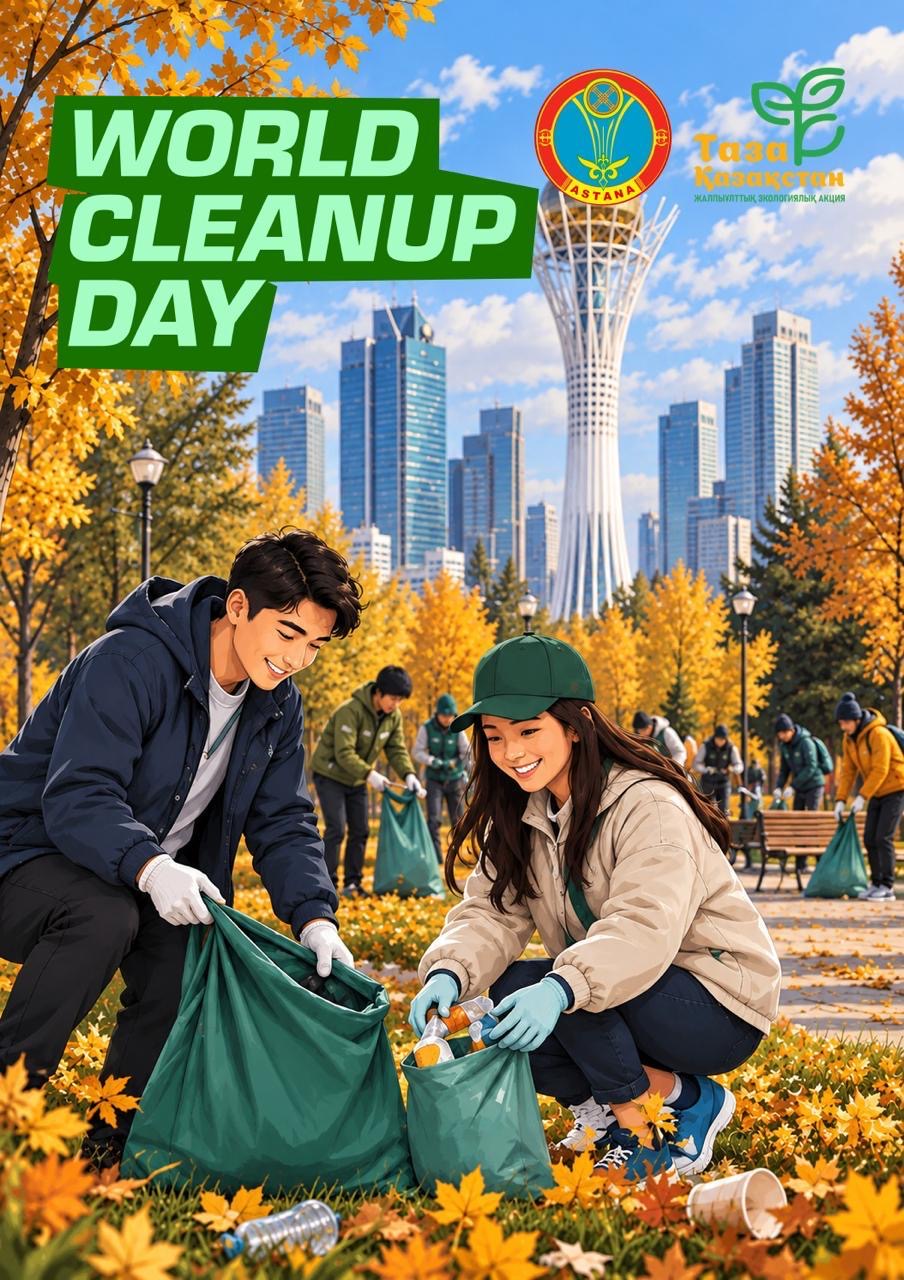 Астана World Cleanup Day іс-шарасына атсалысады: елордада жалпықалалық экоакция өтеді